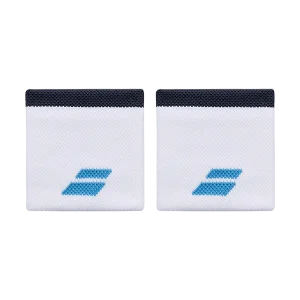 Muñequeras Babolat Logo White/Drive Blue