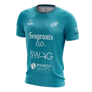 Camiseta Bullpadel Meira Paquito Navarro Turquesa 2025